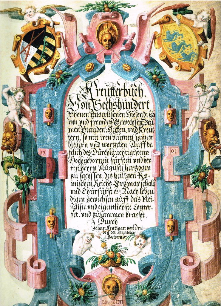 Kraeuterbuch von Kentmann 1563